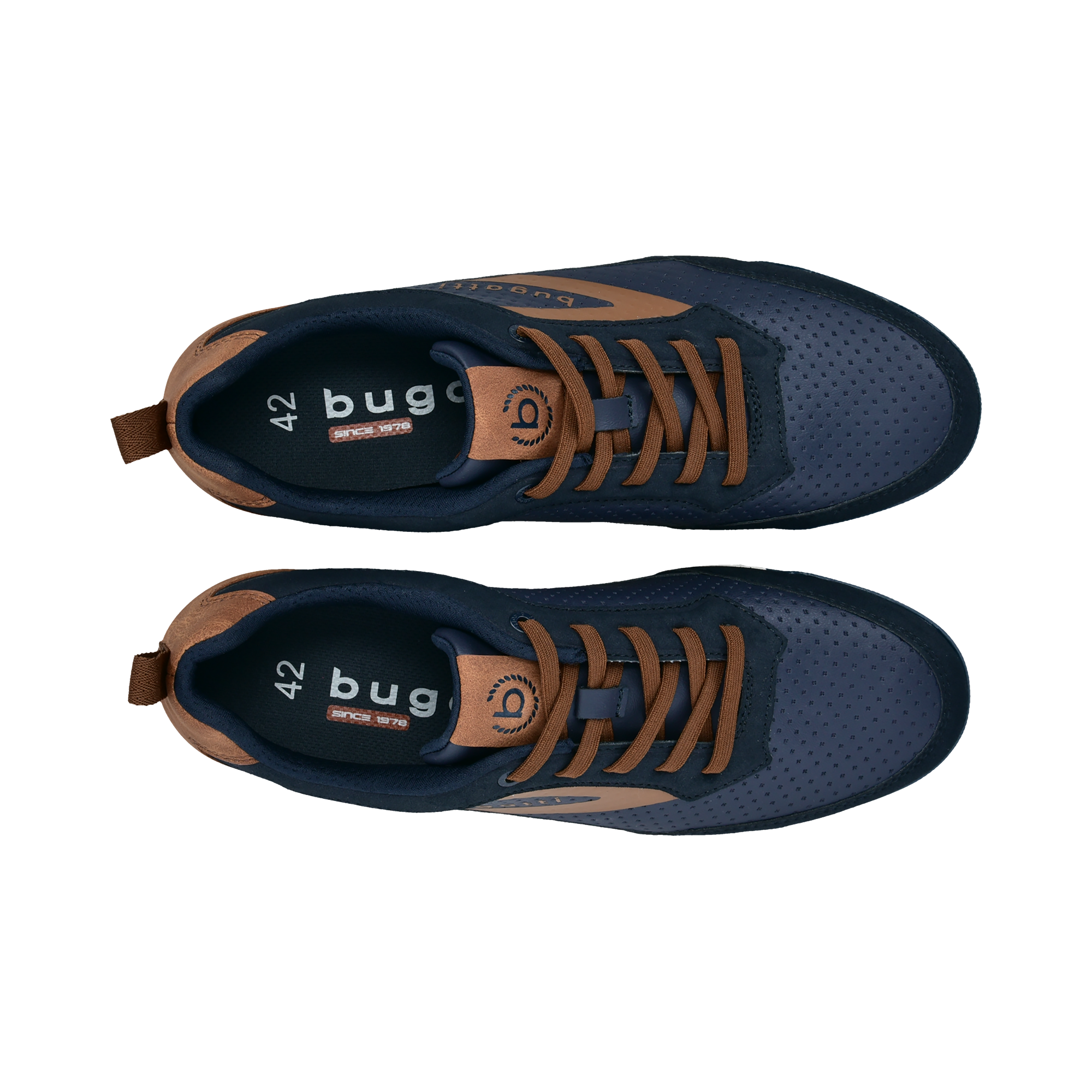 Bugatti Suede Trainers Navy