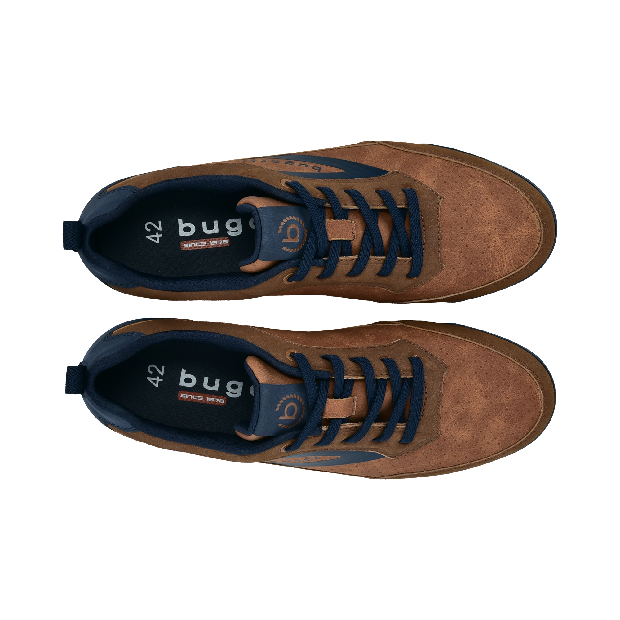Bugatti Suede Trainers Tan