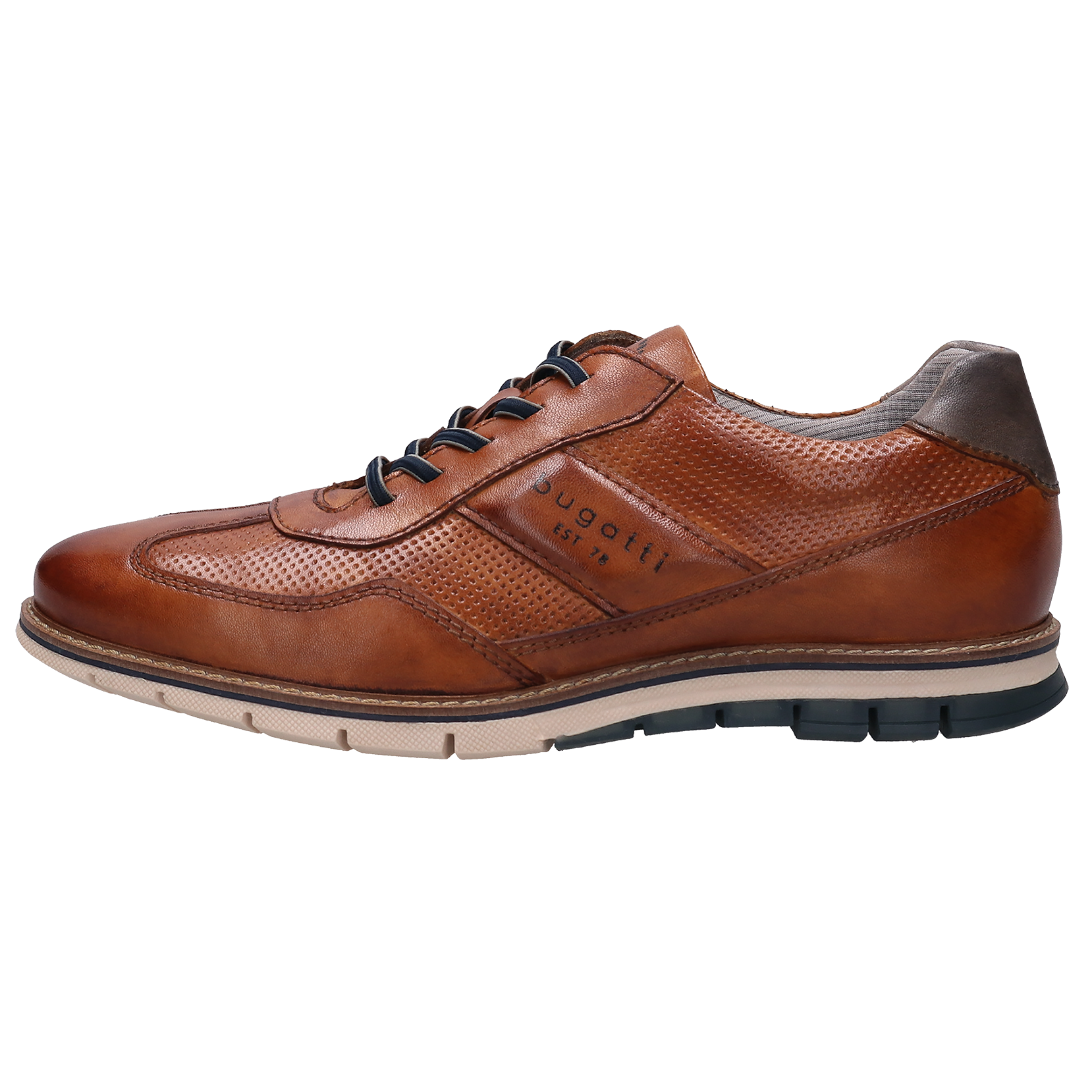 Bugatti Leather Trainers Brown