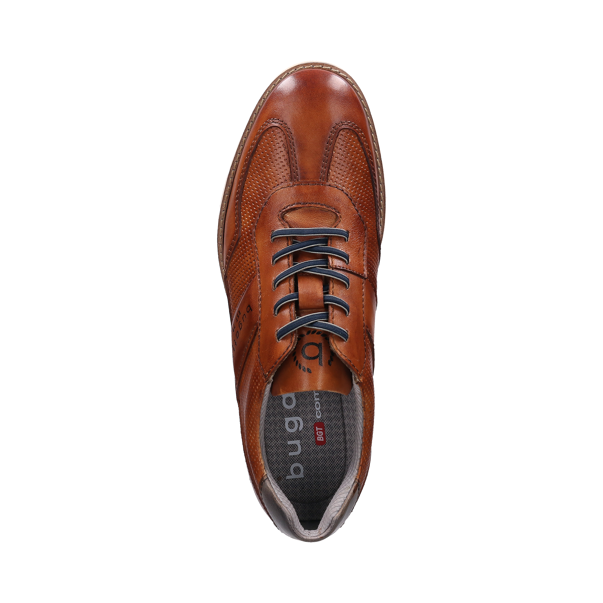 Bugatti Leather Trainers Brown