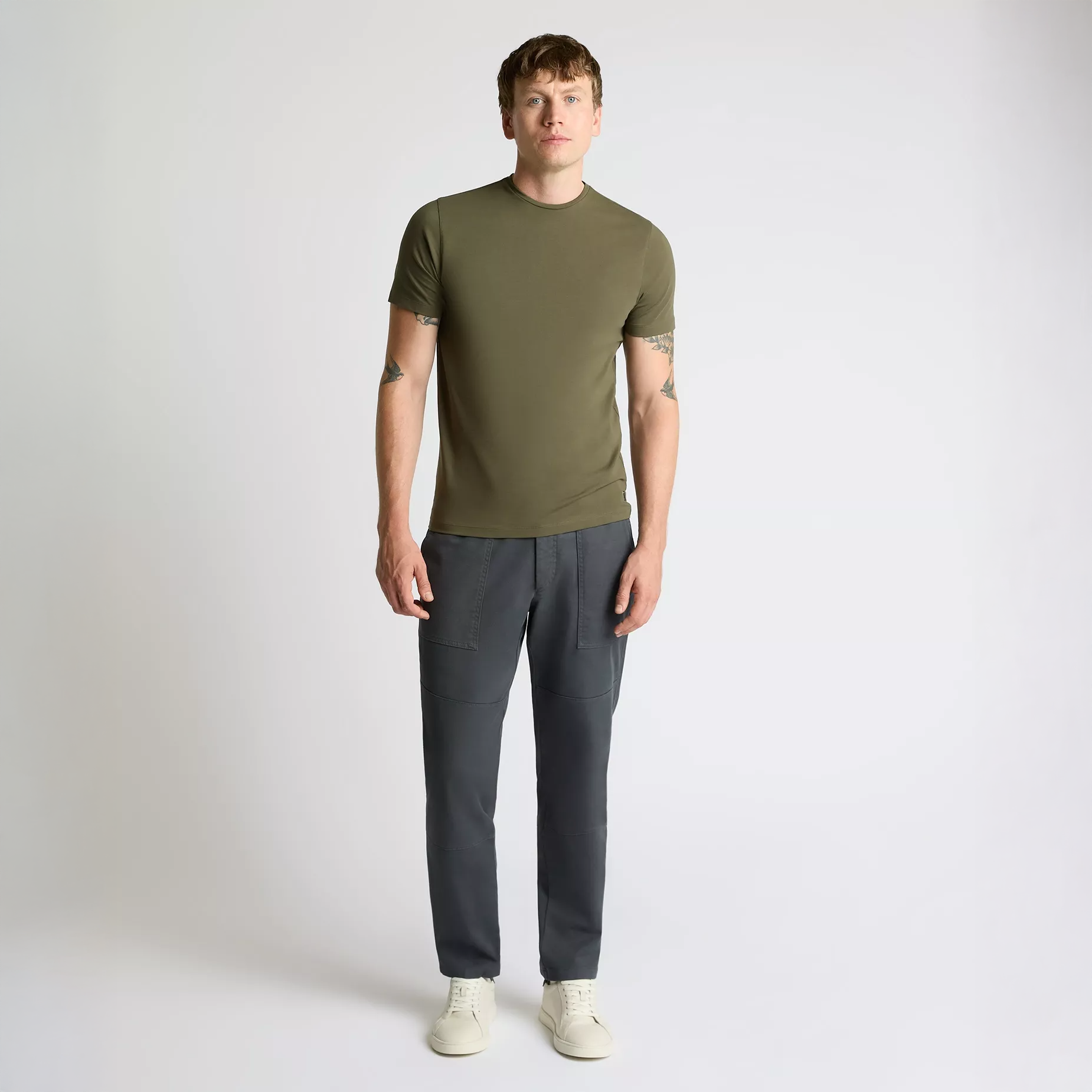 Remus Uomo Cotton T-Shirt Khaki