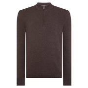 Remus Uomo Quarter Zip Brown