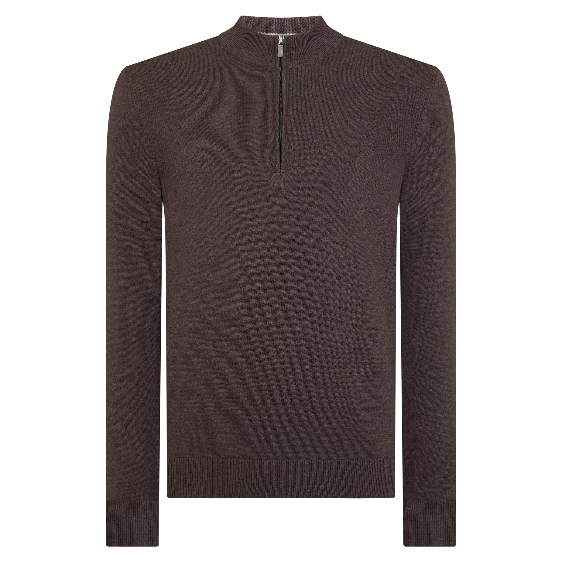 Remus Uomo Quarter Zip Brown