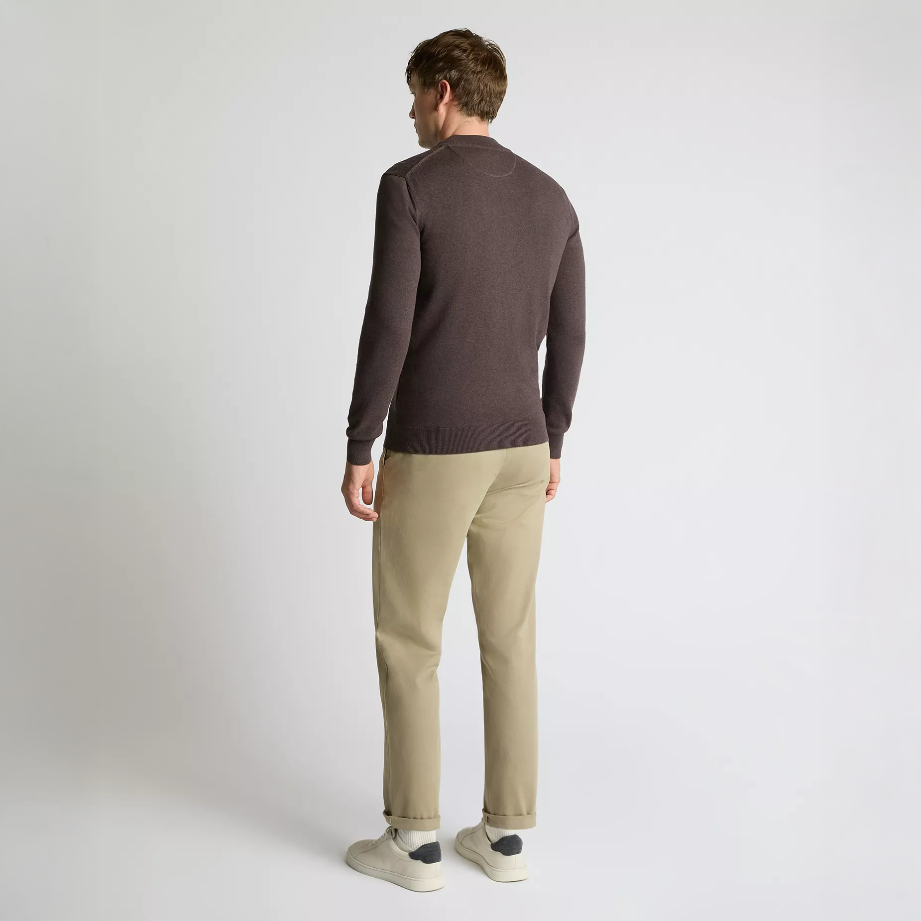 Remus Uomo Quarter Zip Brown