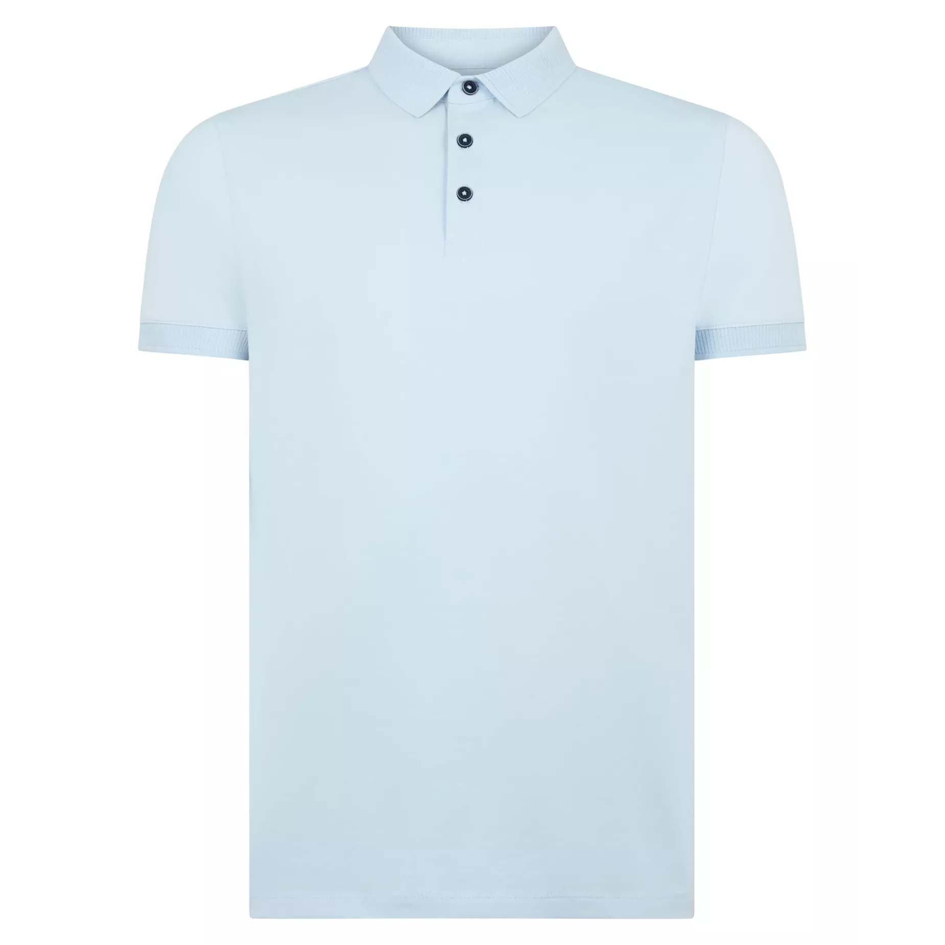 Remus Uomo Cotton Polo Shirt Sky