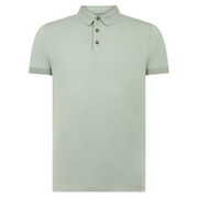 Remus Uomo Cotton Polo Shirt Sage