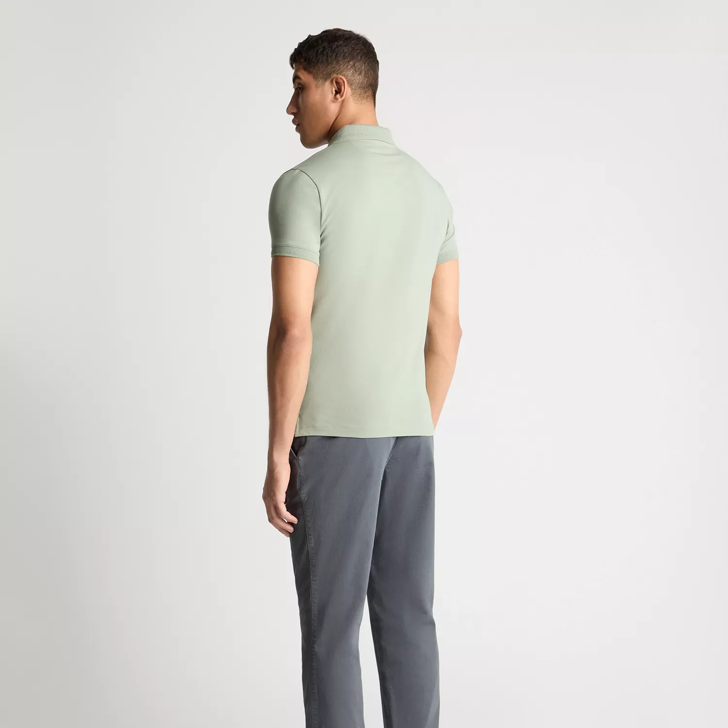 Remus Uomo Cotton Polo Shirt Sage