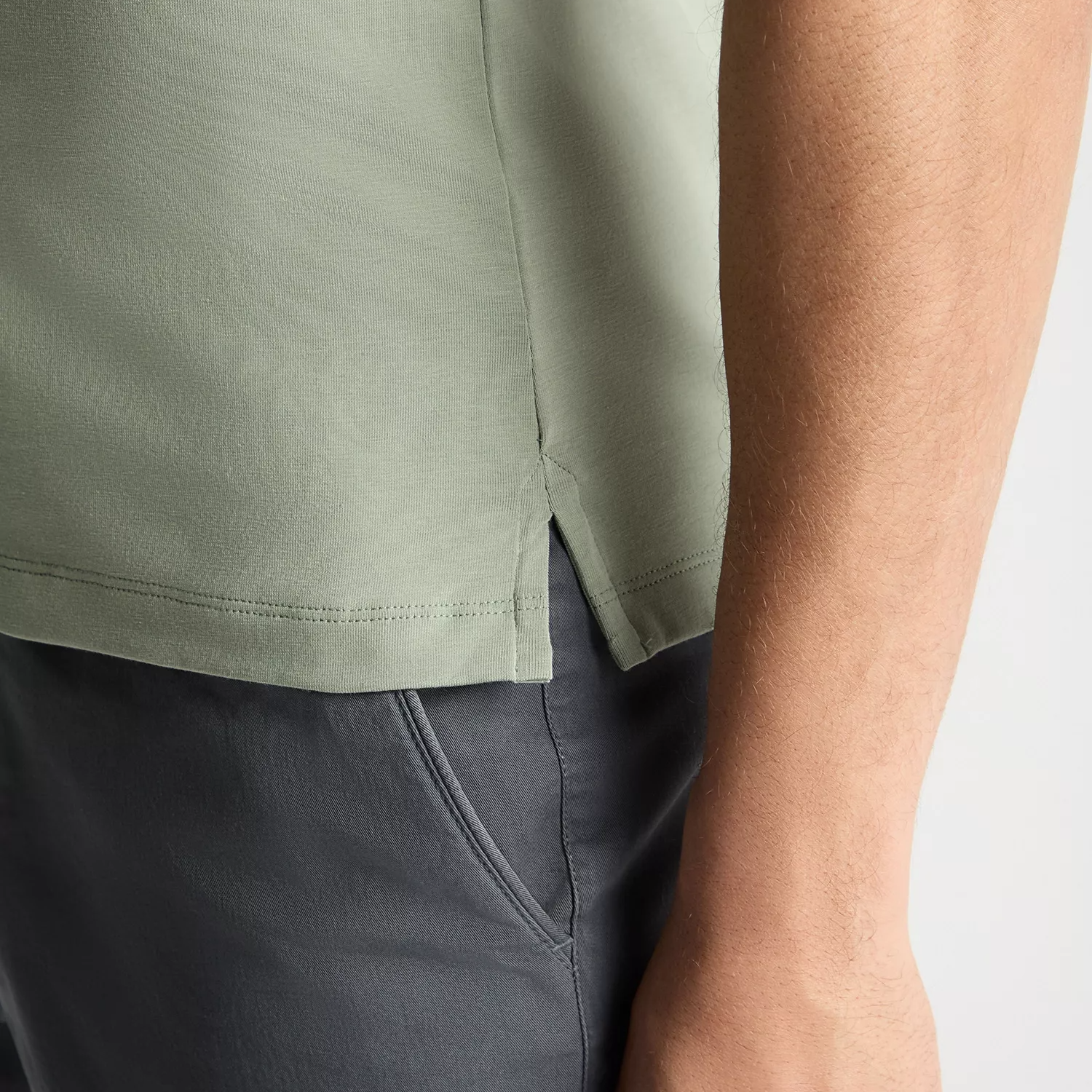 Remus Uomo Cotton Polo Shirt Sage