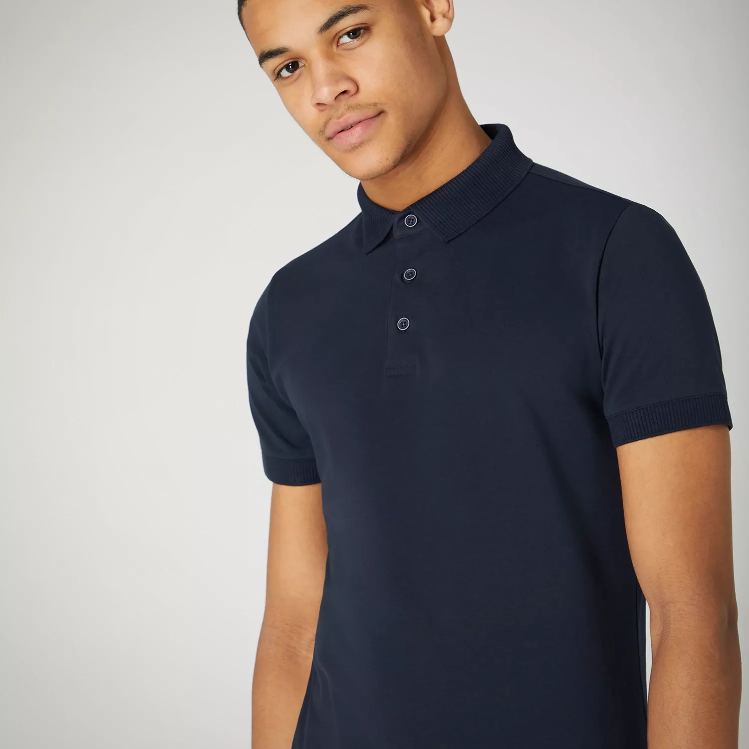 Remus Uomo Cotton Polo Shirt Navy