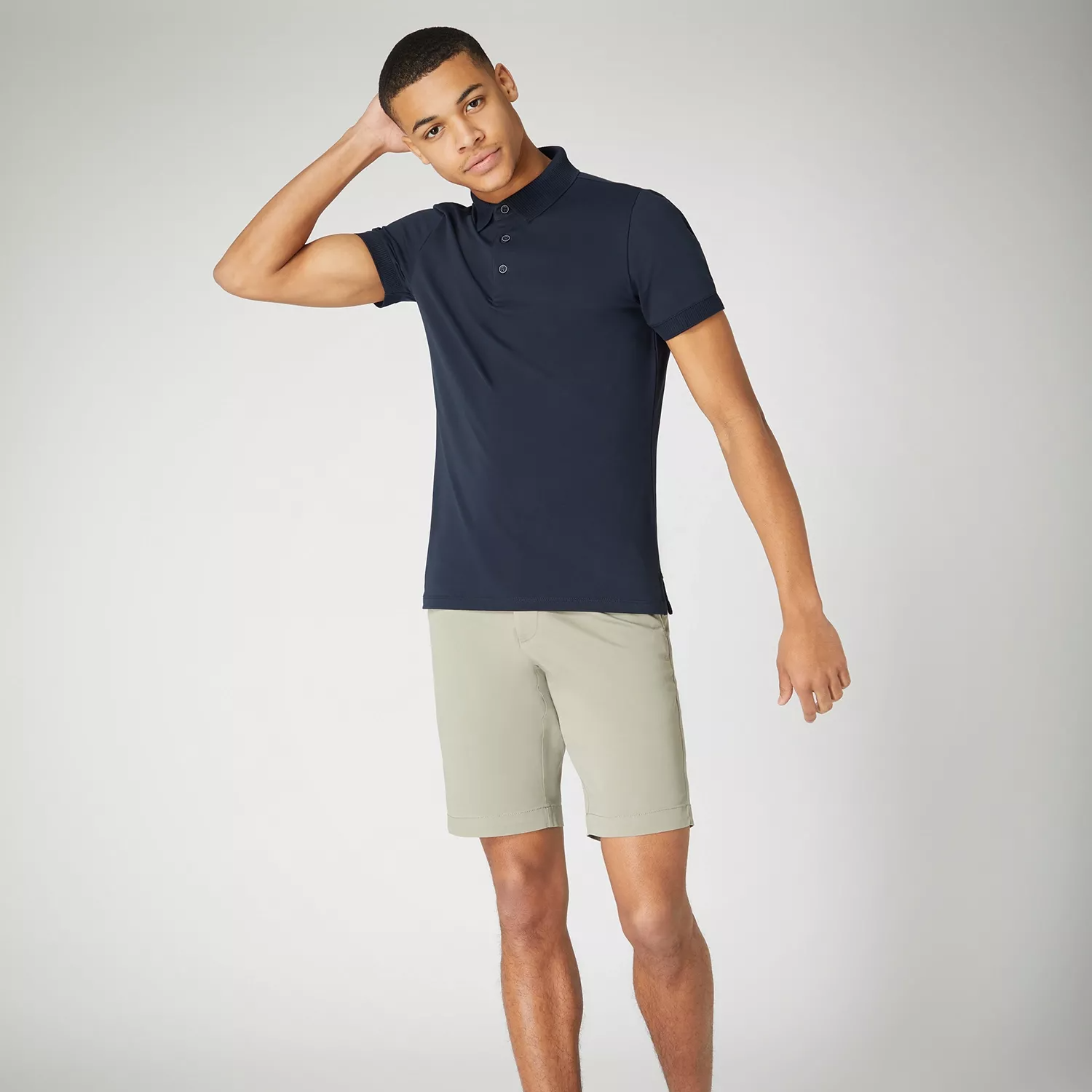 Remus Uomo Cotton Polo Shirt Navy