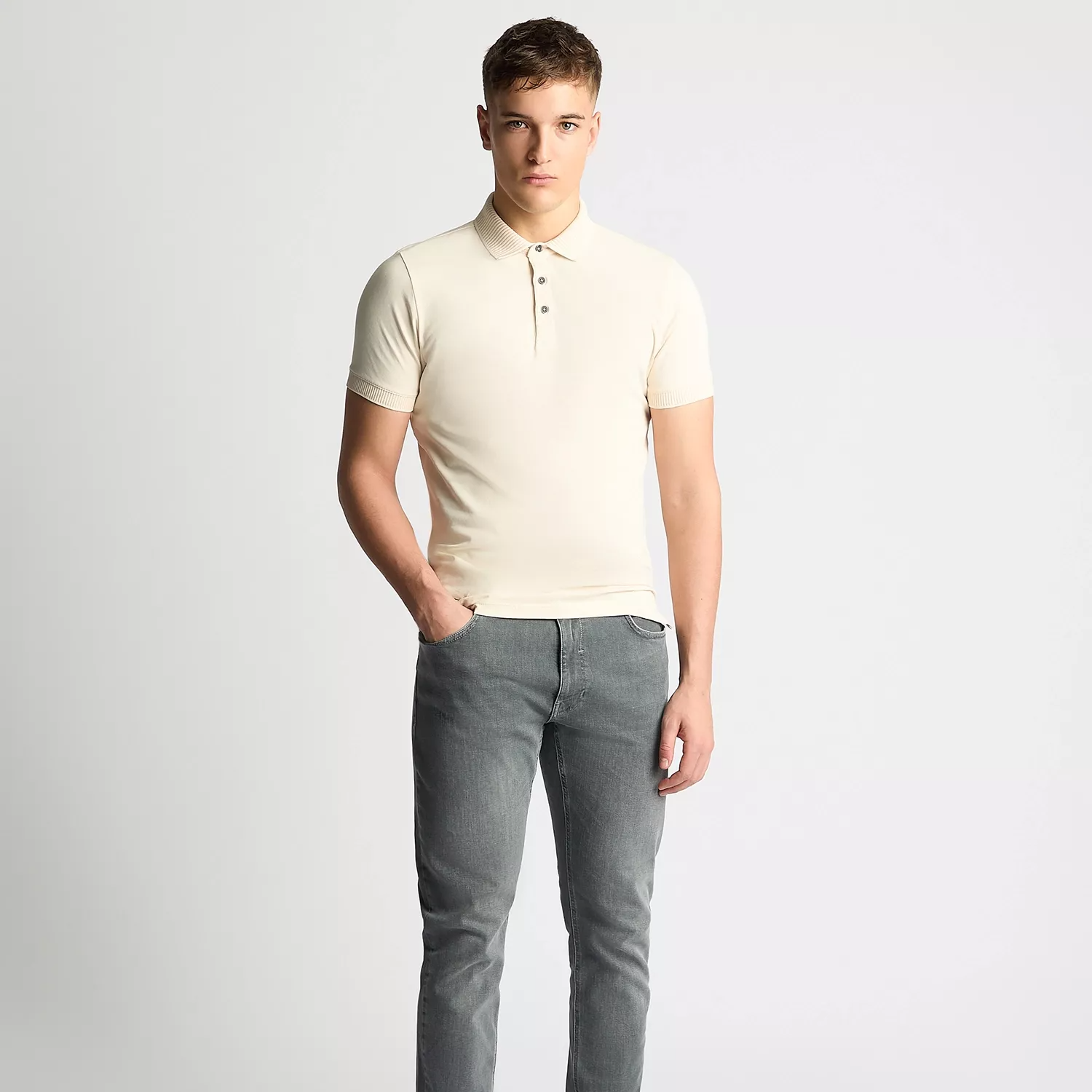 Remus Uomo Cotton Polo Shirt Cream