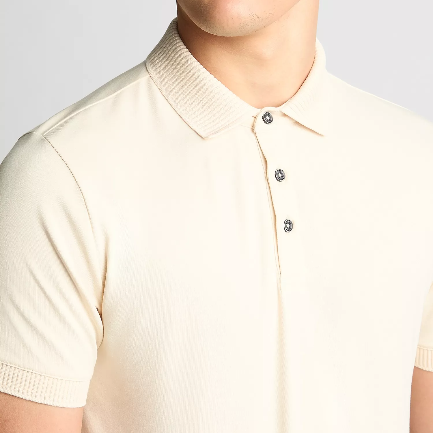 Remus Uomo Cotton Polo Shirt Cream