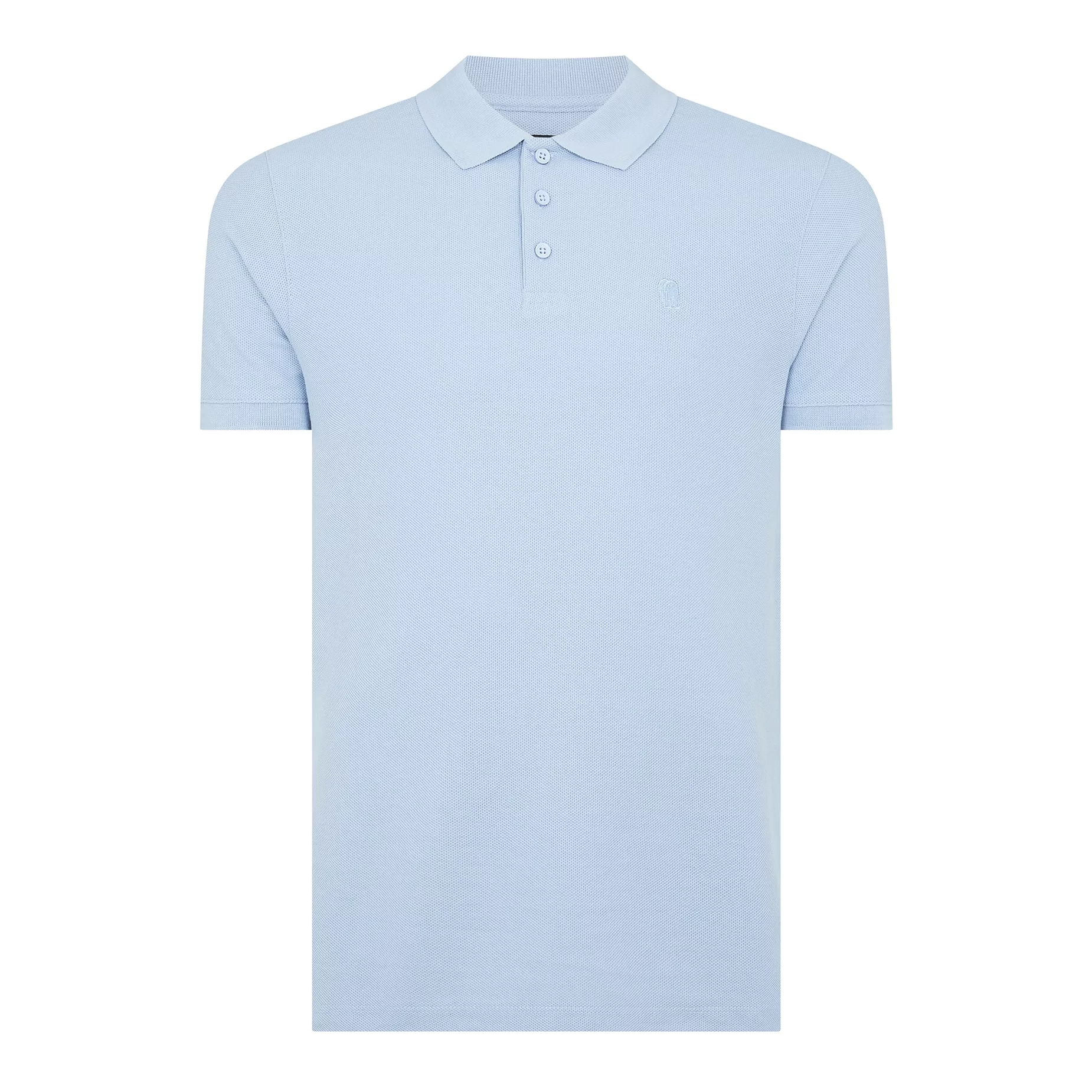 Remus Uomo Cotton Pique Polo Shirt Sky
