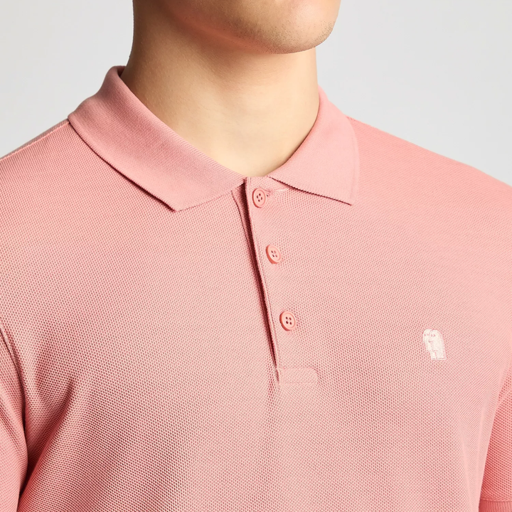 Remus Uomo Cotton Pique Polo Shirt Pink