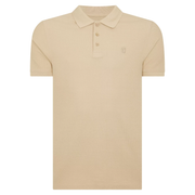 Remus Uomo Cotton Pique Polo Shirt Beige