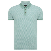 Remus Uomo Basket Weave Polo Shirt Sage