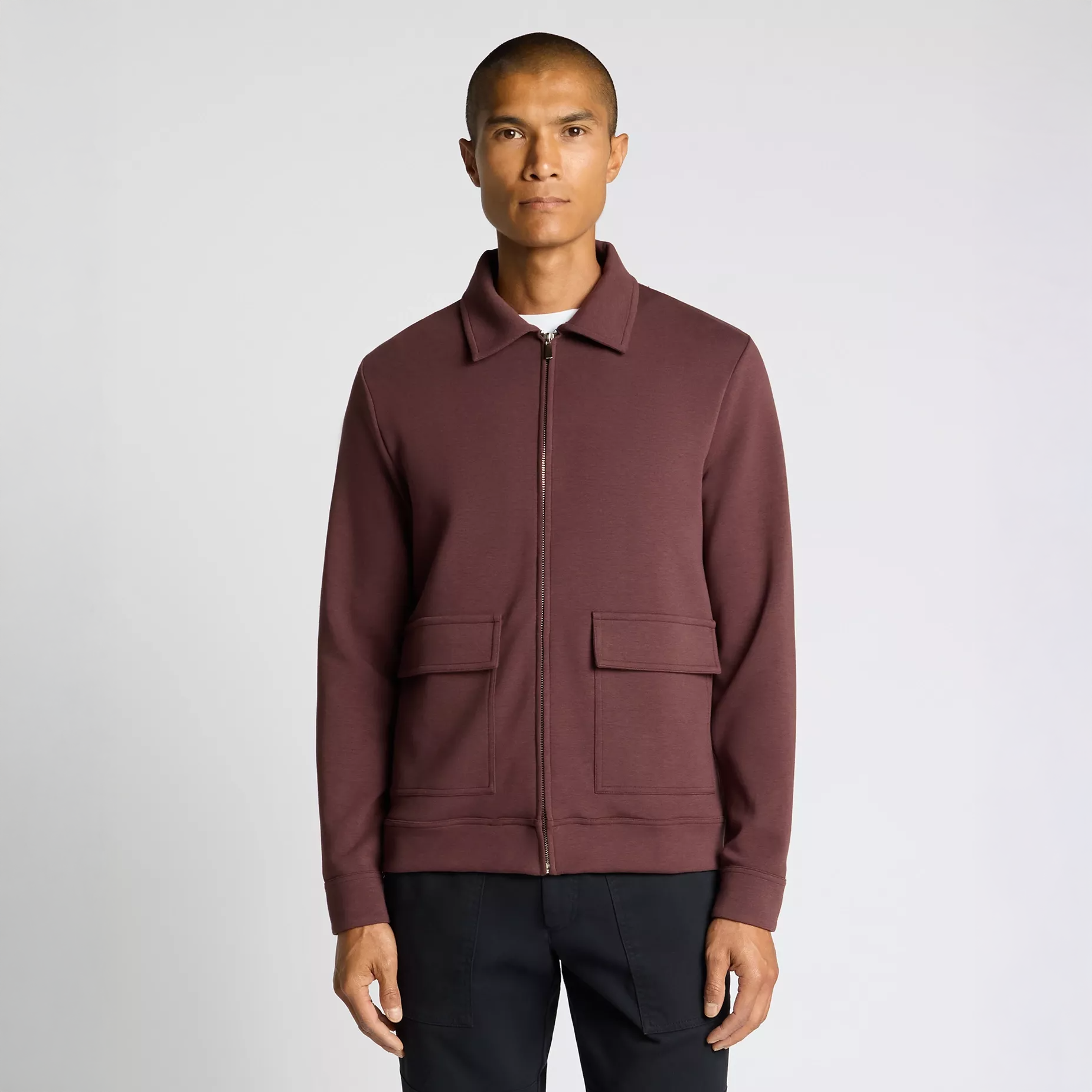 Remus Uomo Jersey Jacket Brown