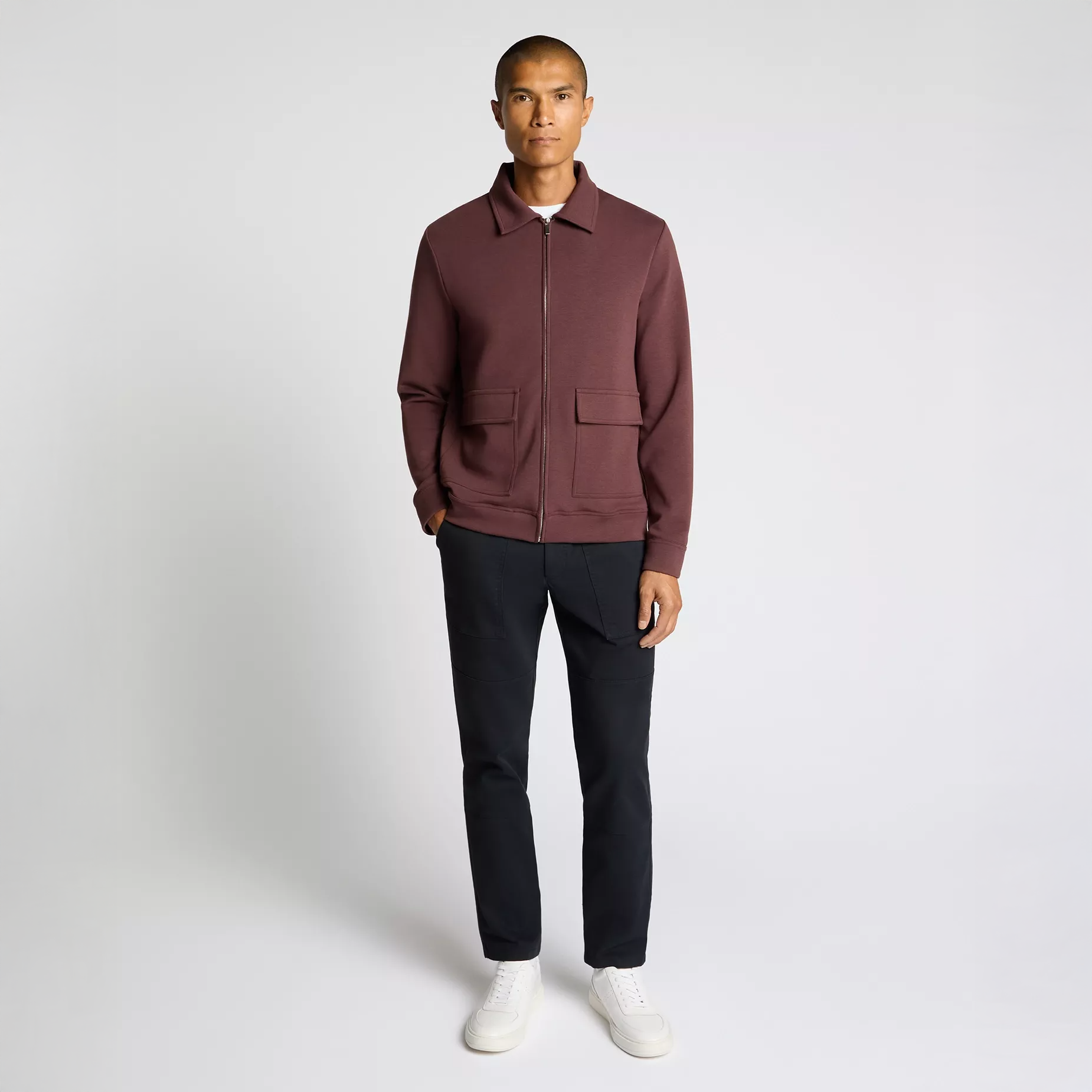 Remus Uomo Jersey Jacket Brown