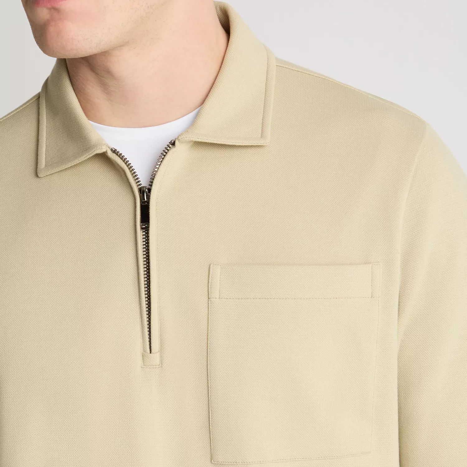 Remus Uomo Rugby Polo Shirt Beige
