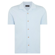 Remus Uomo Cuban Collar Shirt Sky