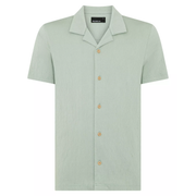 Remus Uomo Cuban Collar Shirt Sage
