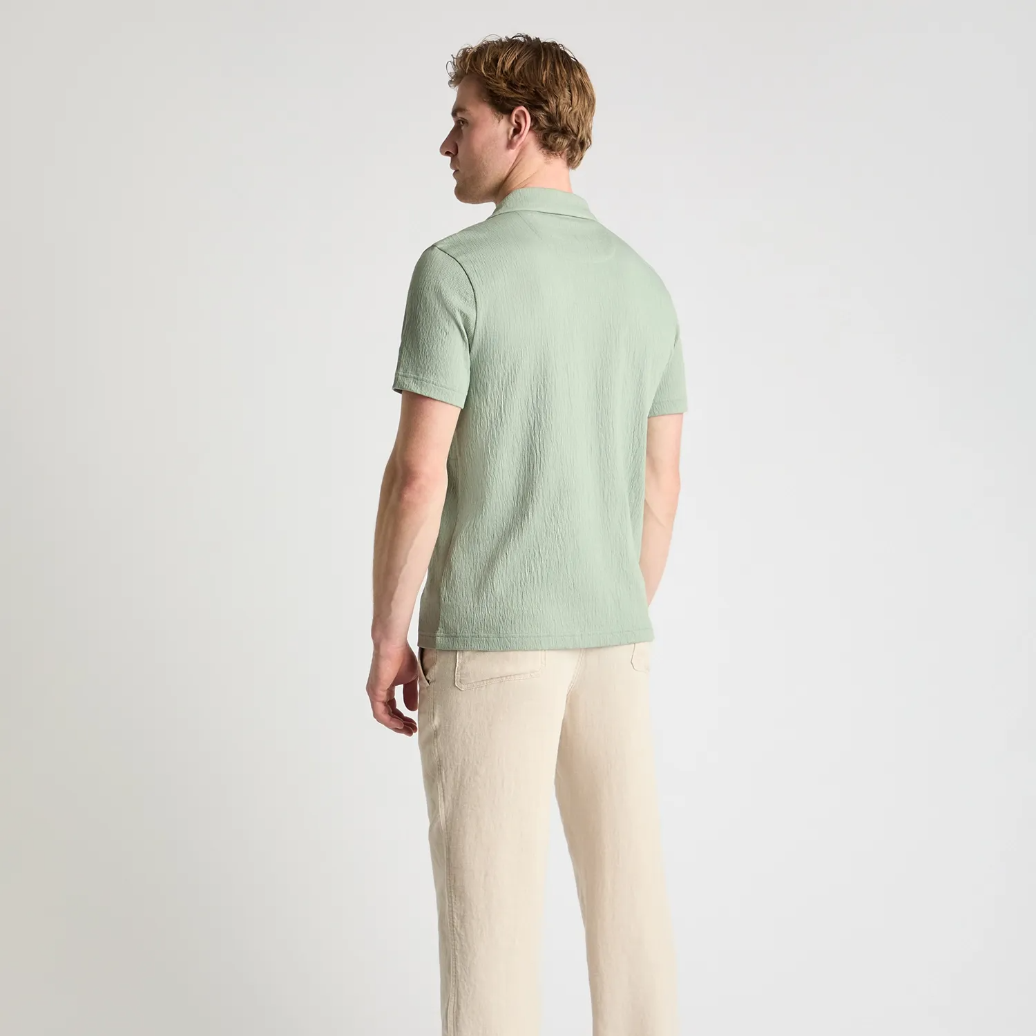 Remus Uomo Cuban Collar Shirt Sage