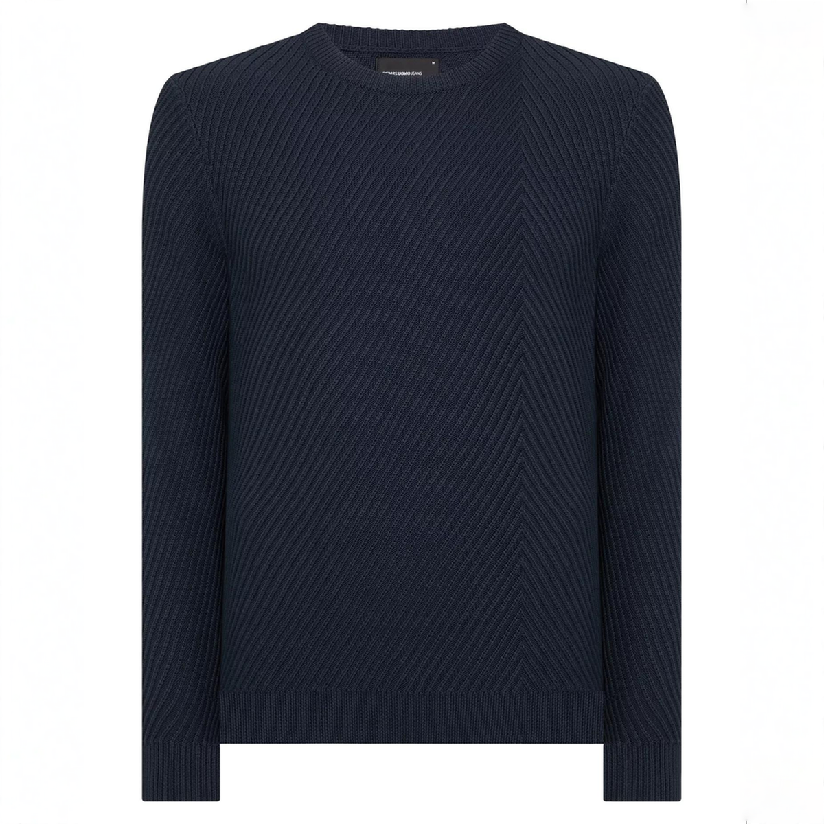 Remus Uomo Pattern Knit Sweater Navy