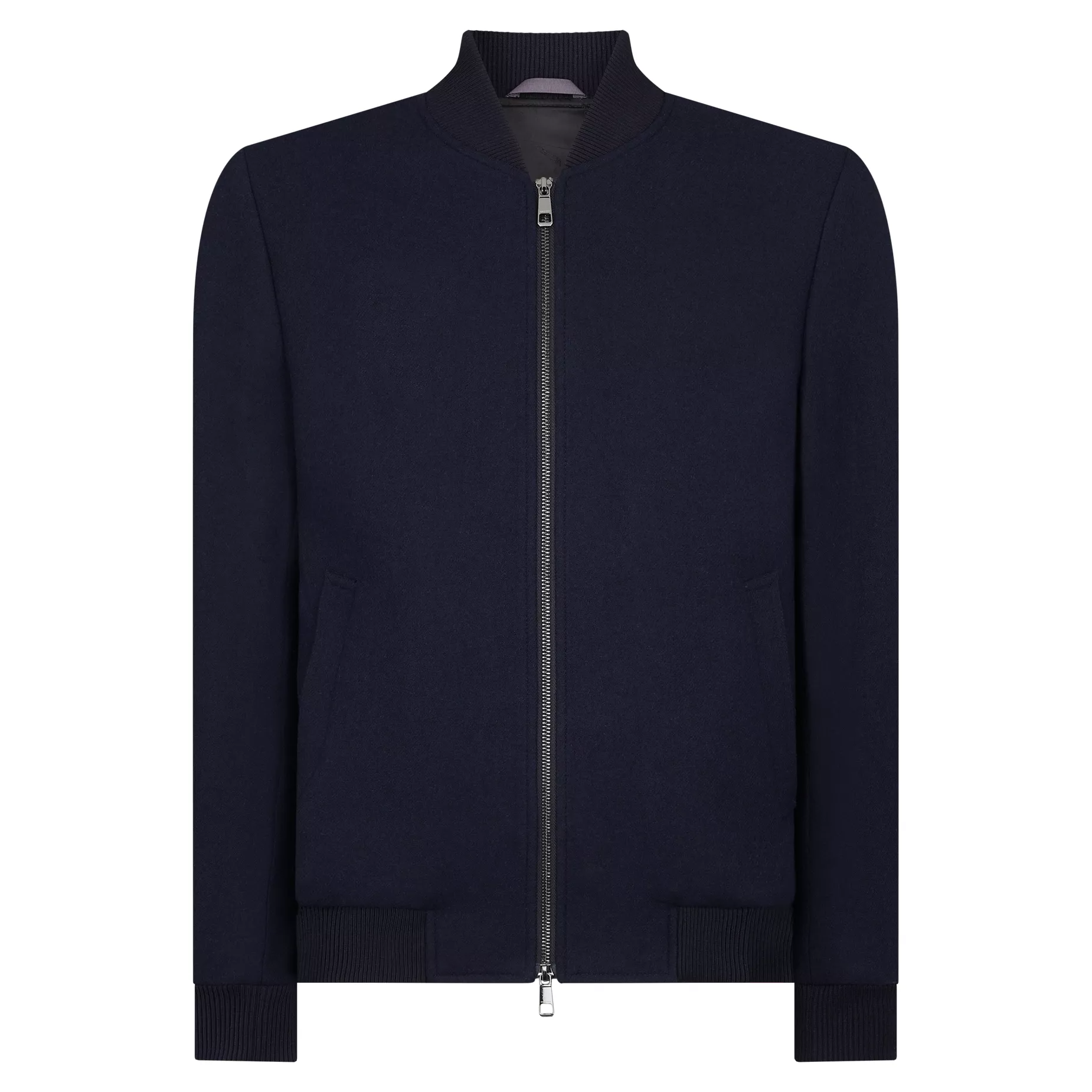 Remus Uomo Flannel Bomber Jacket Navy