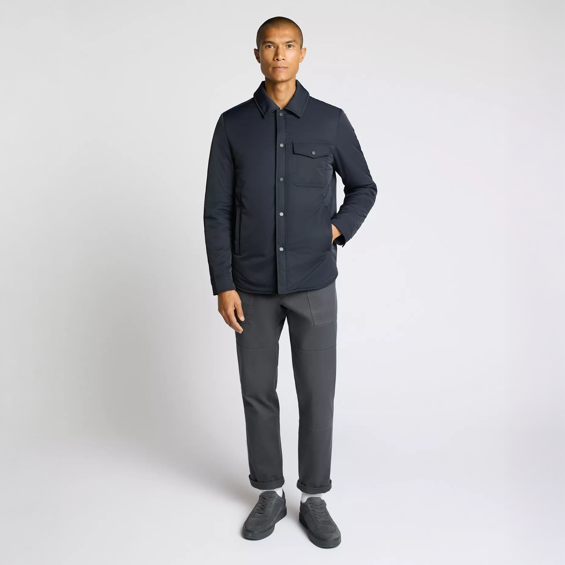 Remus Uomo Ren Quilted Jacket Navy
