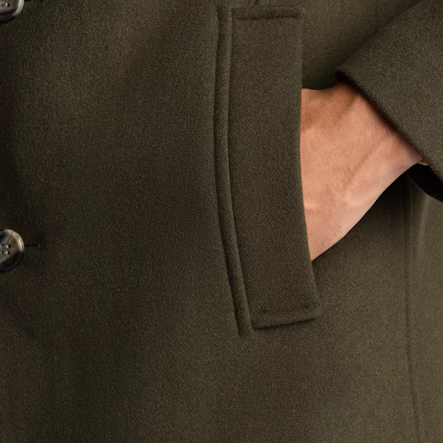 Remus Uomo Jonah Overcoat Green