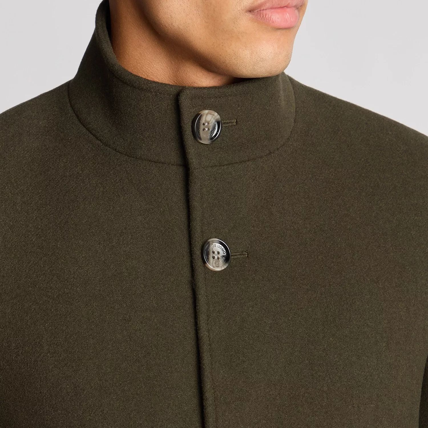 Remus Uomo Jonah Overcoat Green