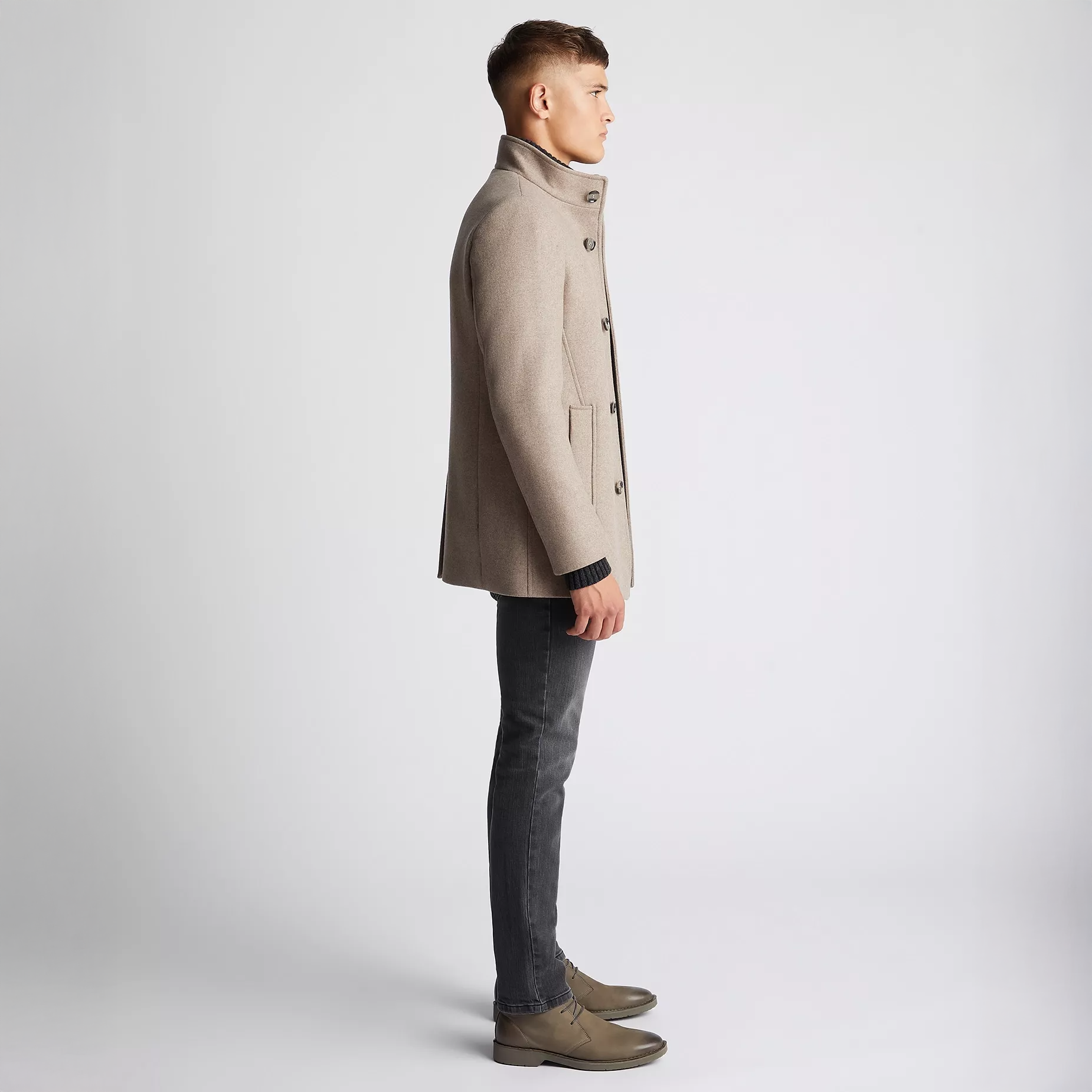 Remus Uomo Jonah Overcoat Beige