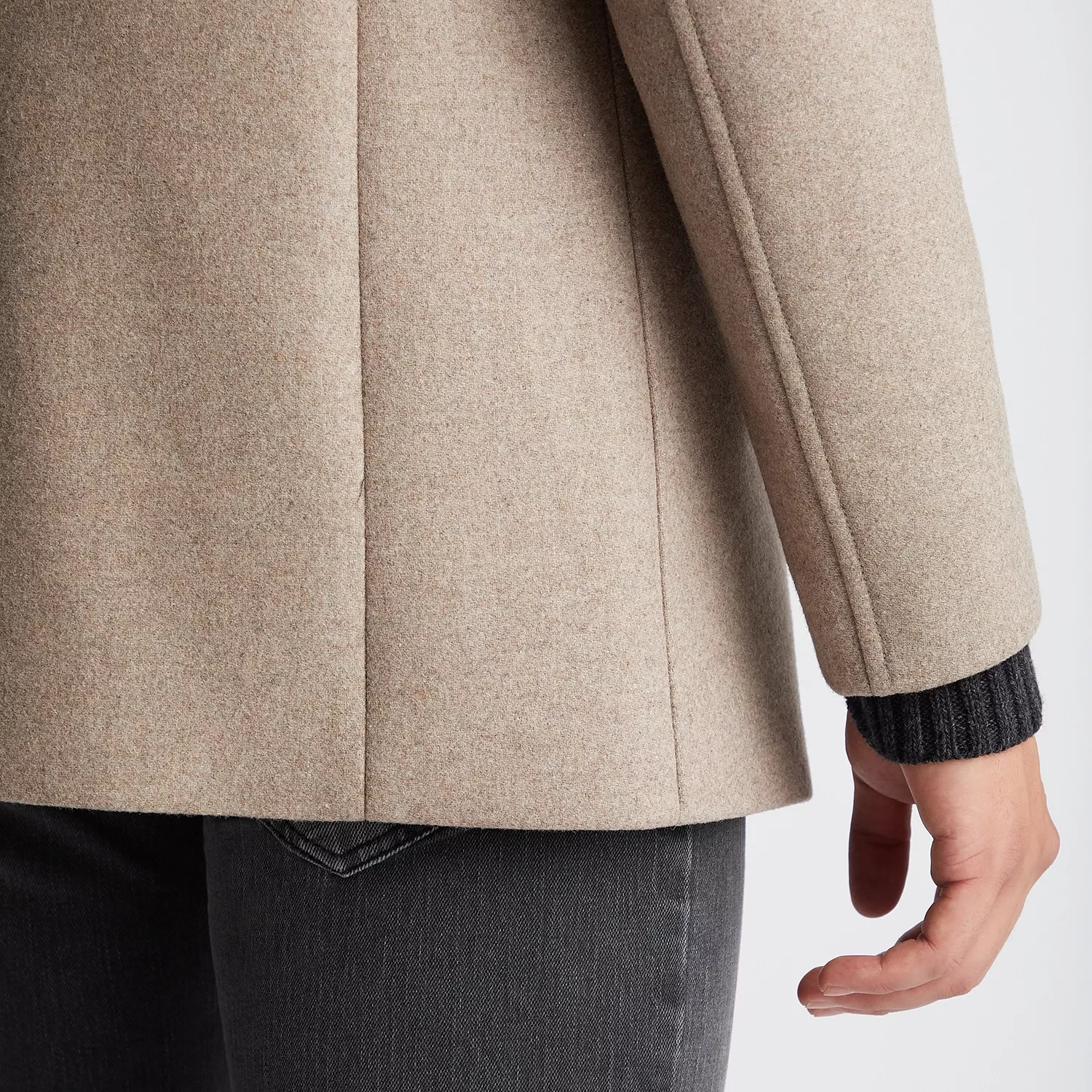 Remus Uomo Jonah Overcoat Beige