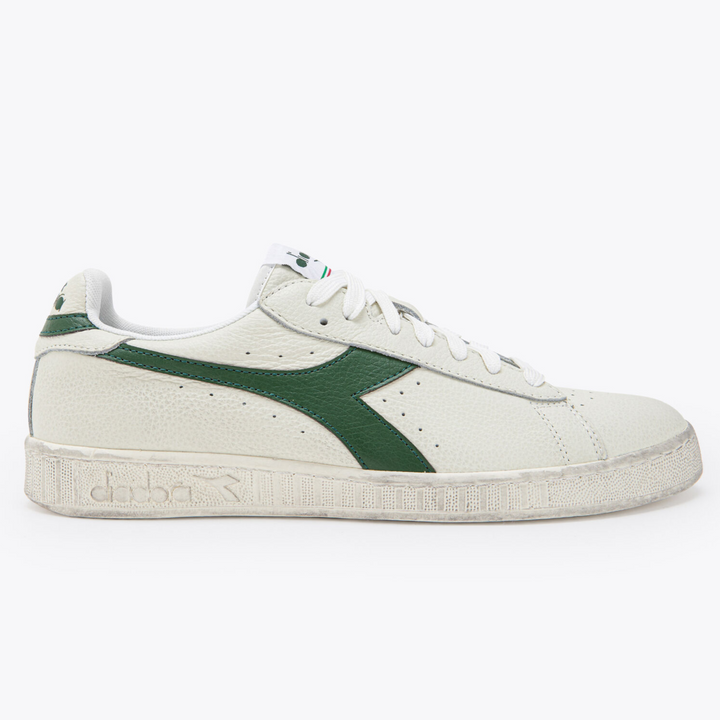 Diadora Game Low Waxed Trainers White/Green