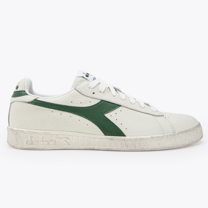 Diadora Game L Low Waxed Trainers White/Green