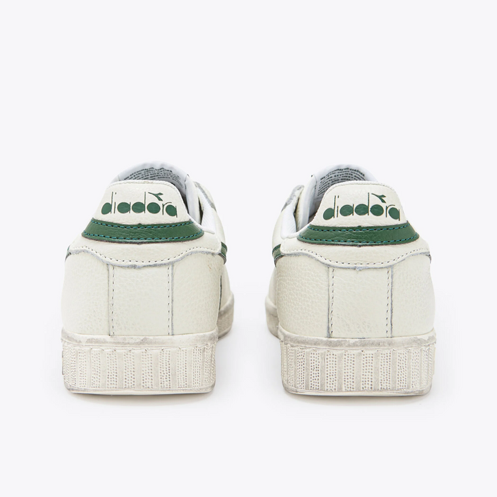 Diadora Game L Low Waxed Trainers White/Green
