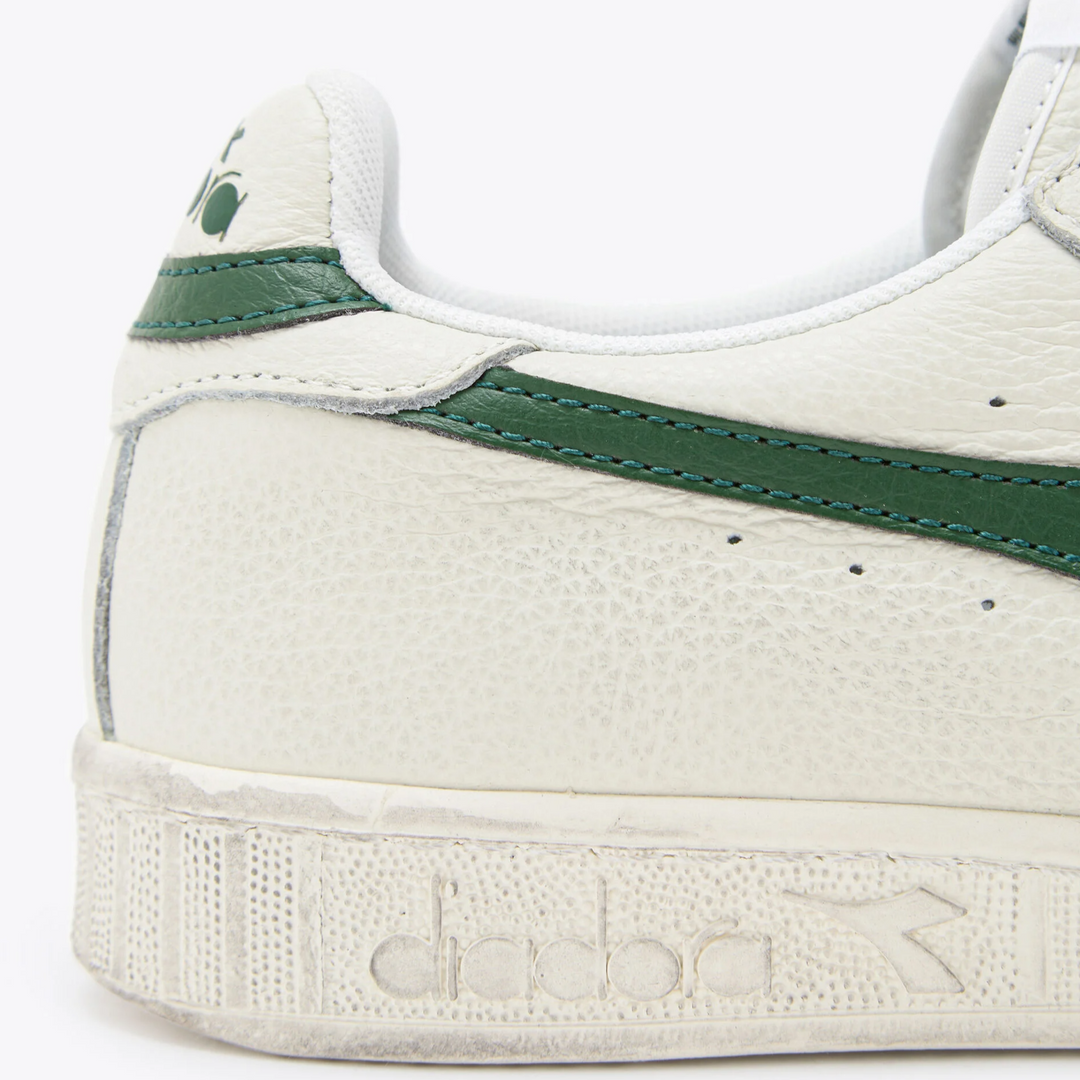 Diadora Game L Low Waxed Trainers White/Green