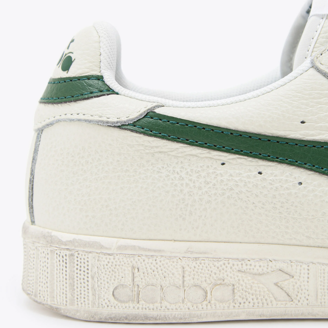 Diadora Game Low Waxed Trainers White/Green