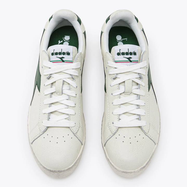 Diadora Game Low Waxed Trainers White/Green