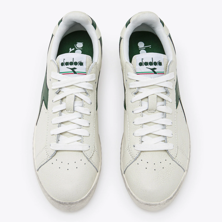 Diadora Game L Low Waxed Trainers White/Green