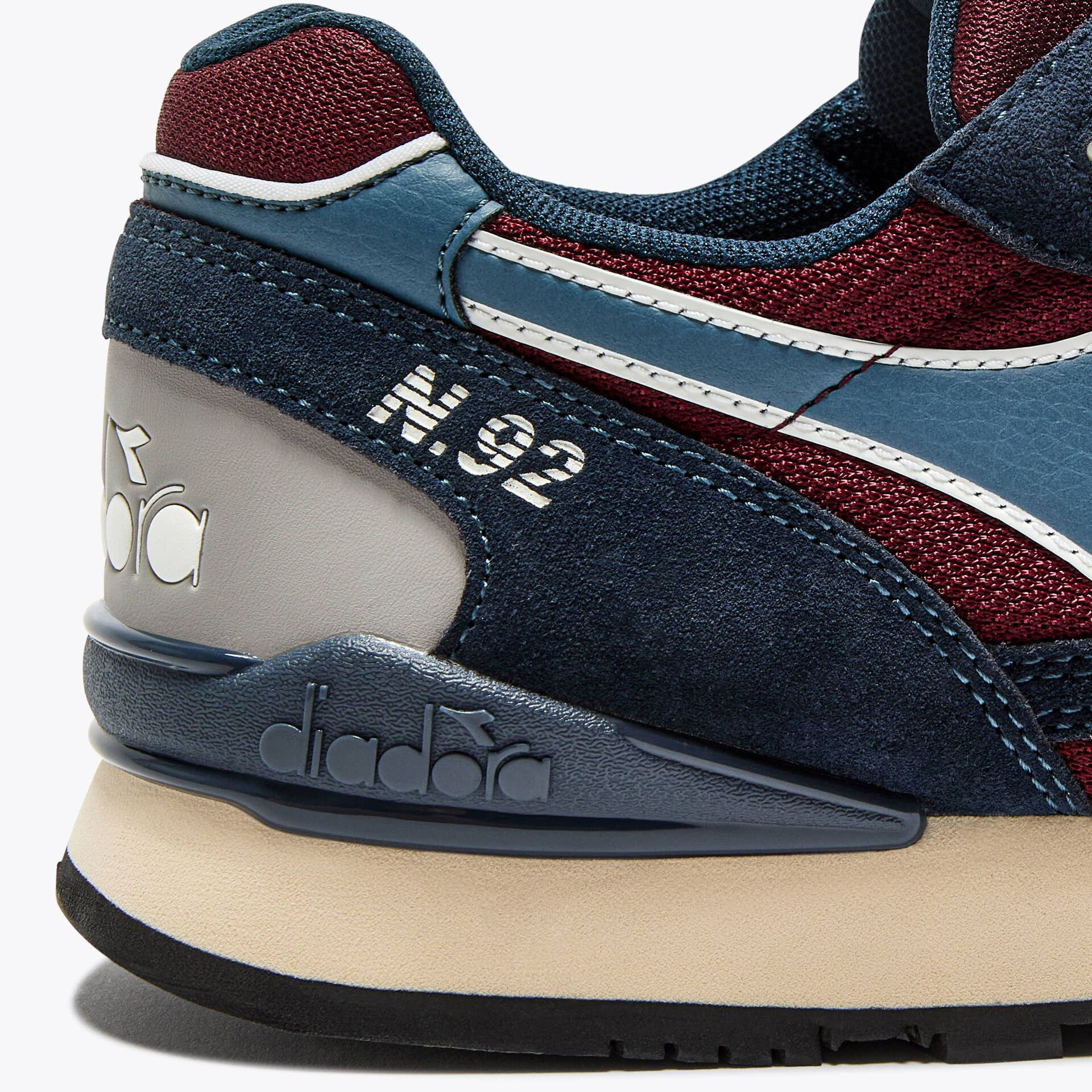 Diadora N92 Advance Trainers Claret/Blue