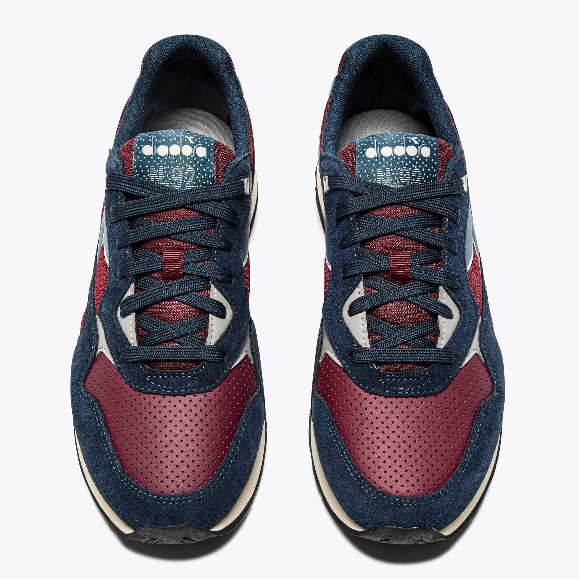 Diadora N92 Advance Trainers Claret/Blue