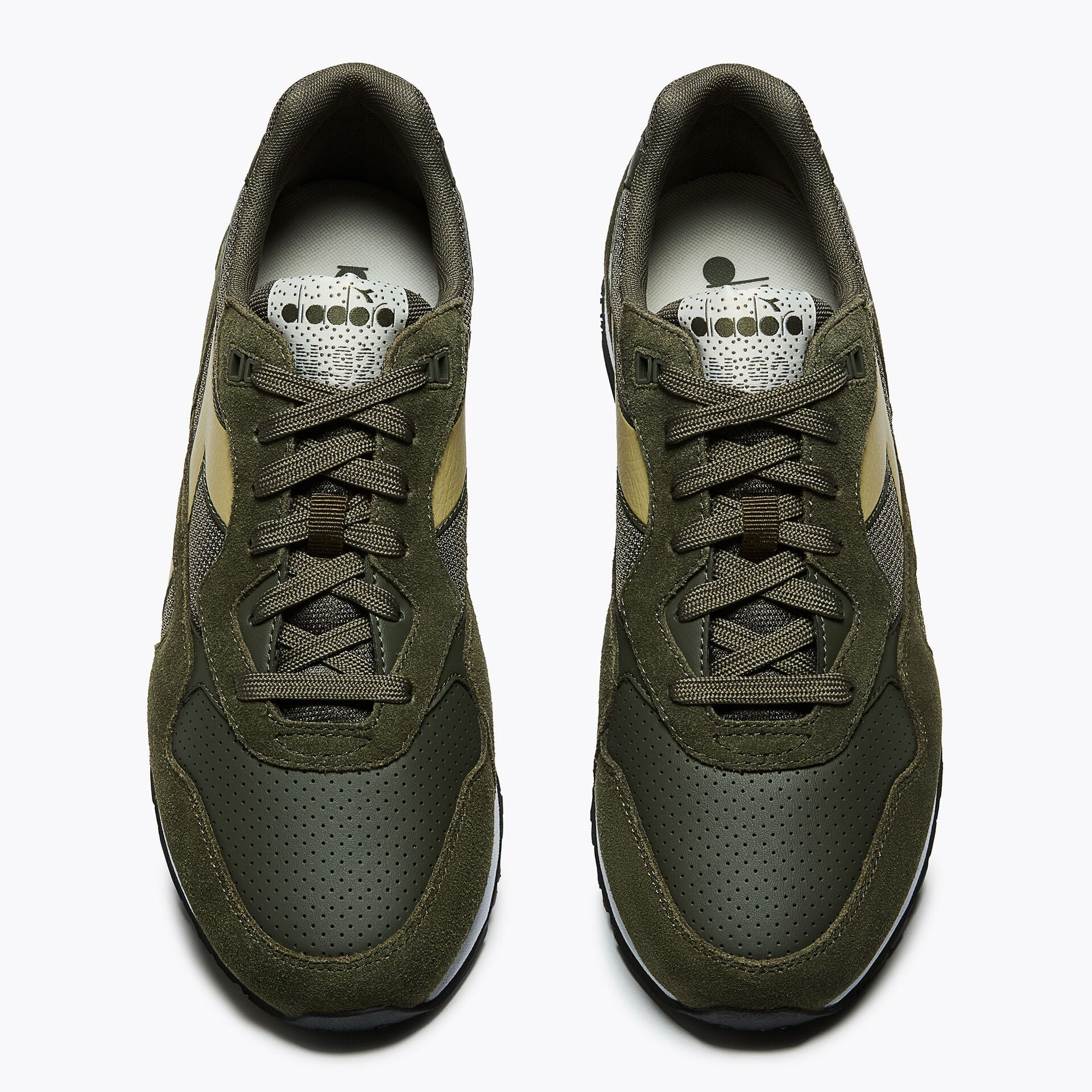 Diadora N92 Advance Trainers Green/Gold