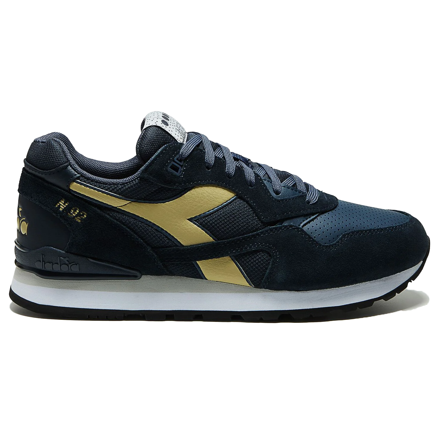 Diadora N92 Advance Trainers Navy/Gold