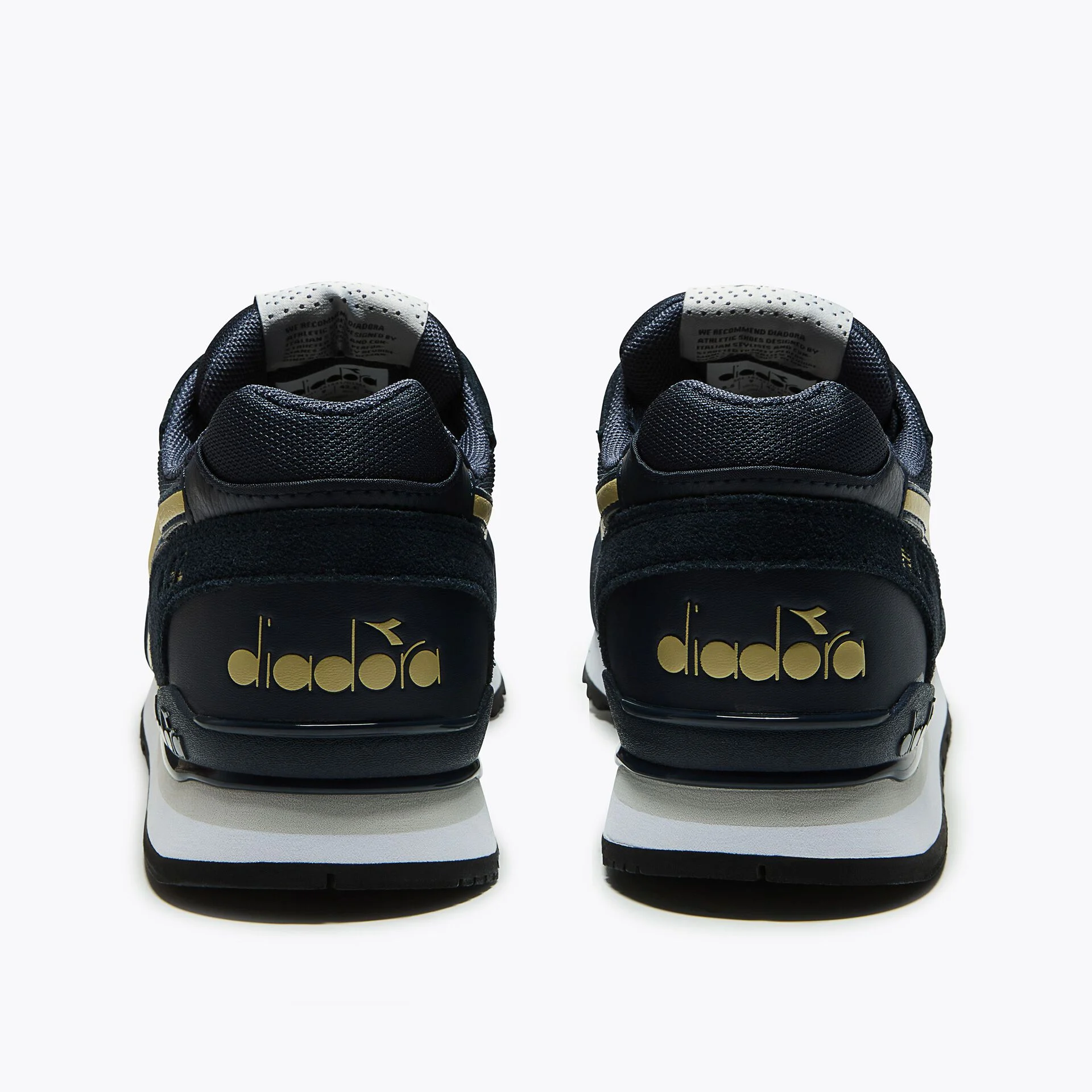 Diadora N92 Advance Trainers Navy/Gold