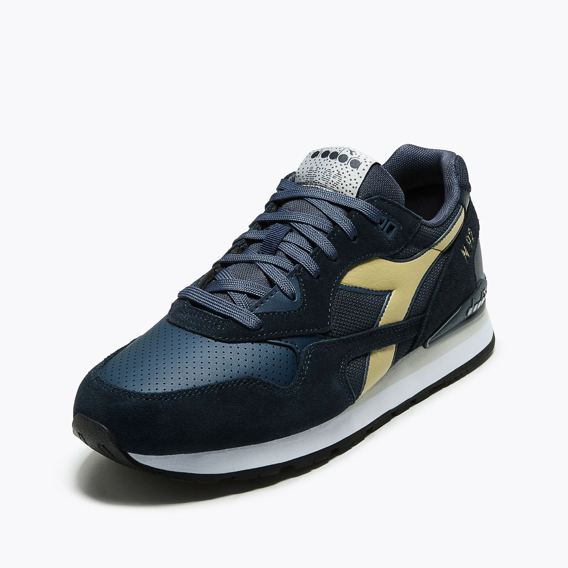 Diadora N92 Advance Trainers Navy/Gold