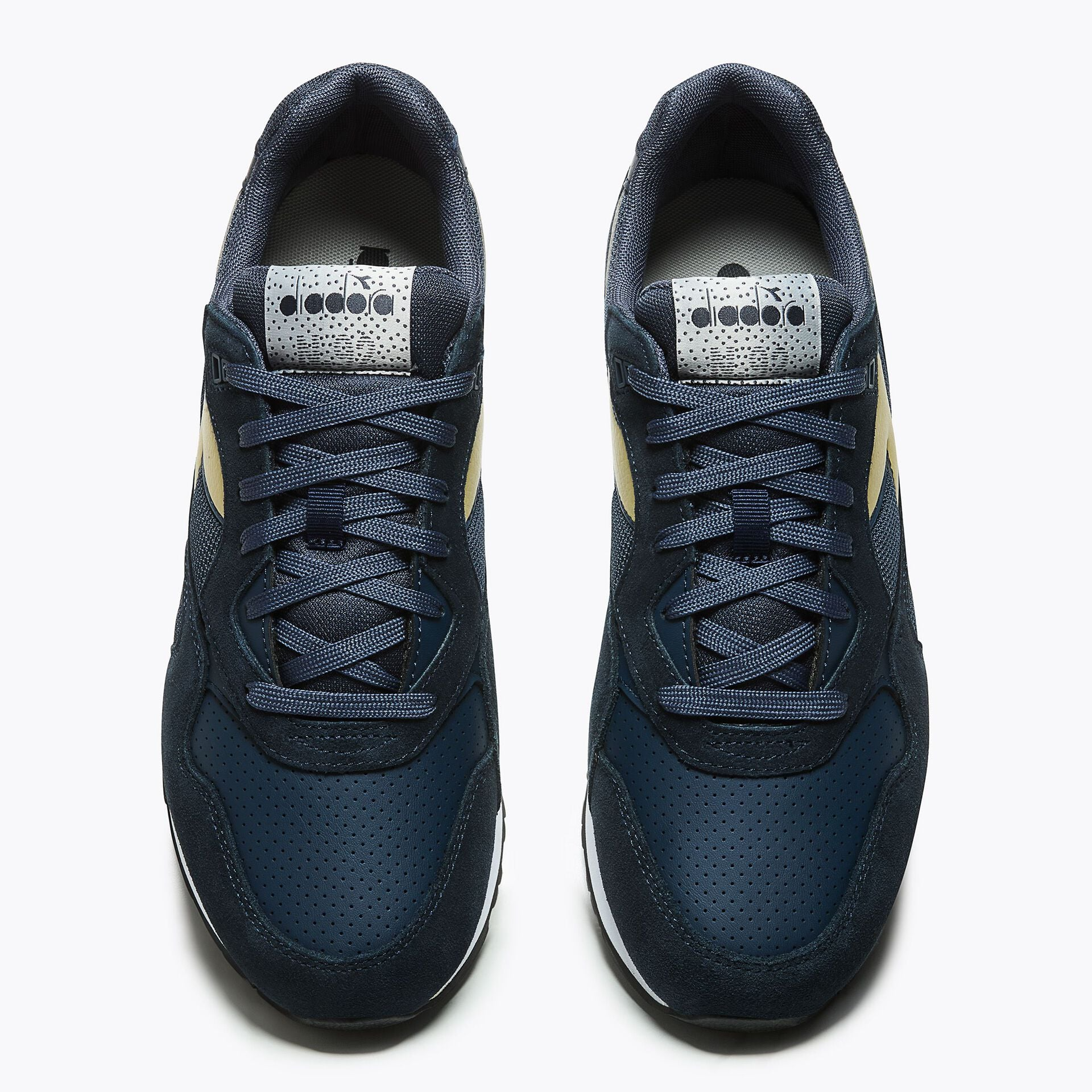 Diadora N92 Advance Trainers Navy/Gold