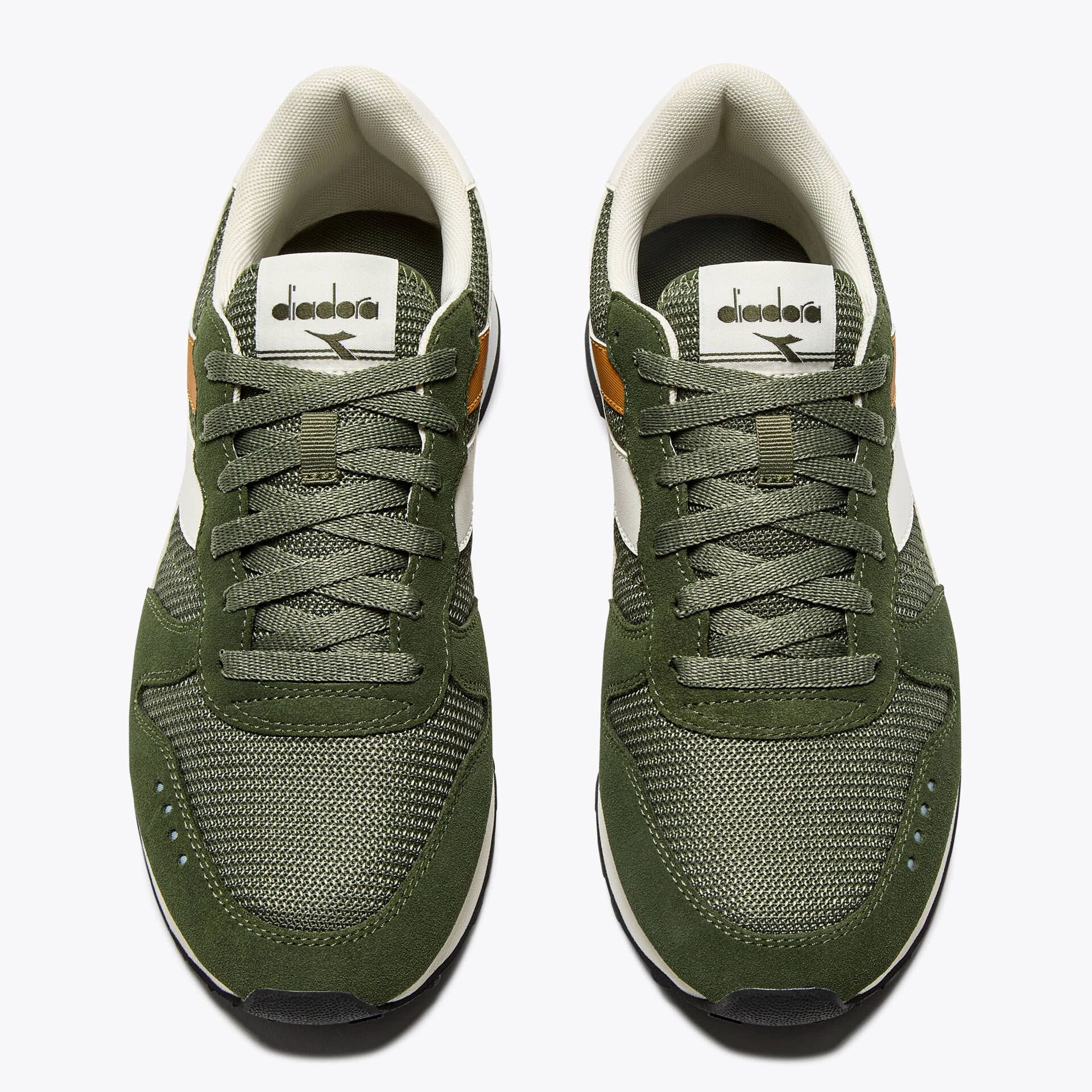 Diadora Camaro M2 Trainers Khaki/Orange