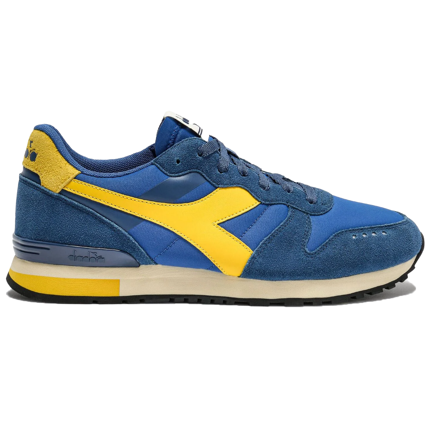Diadora Camaro Smooth Trainers Blue/Yellow
