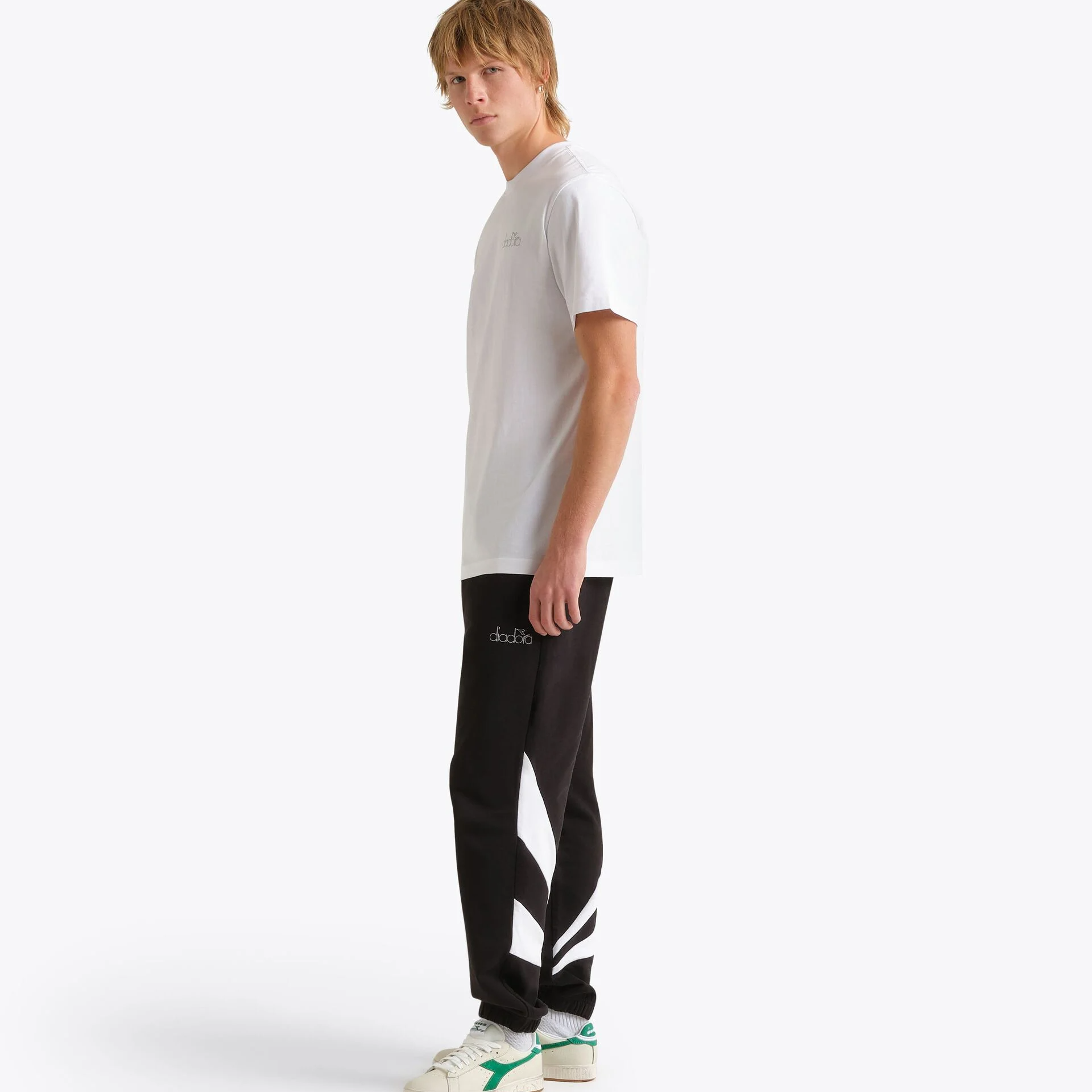 Diadora Outline Logo T-Shirt White